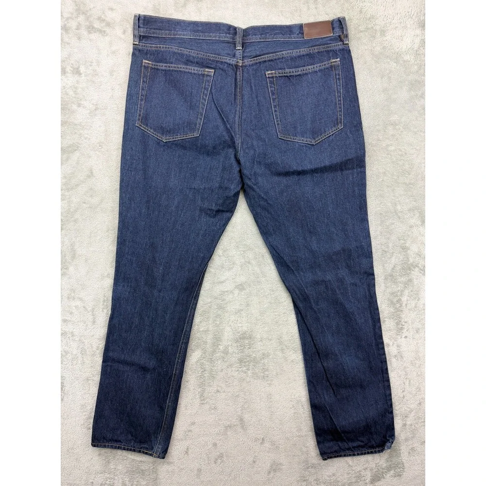 J Crew Men's The Sutton Jeans 36x32 (Real 37x32) Blue‎ Straight Denim